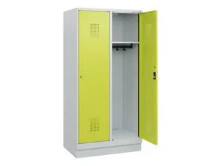 schoollocker,HxBxD 1630x800x500mm,2vak,vak B 400mm,cil.-slot,sokkel - 1