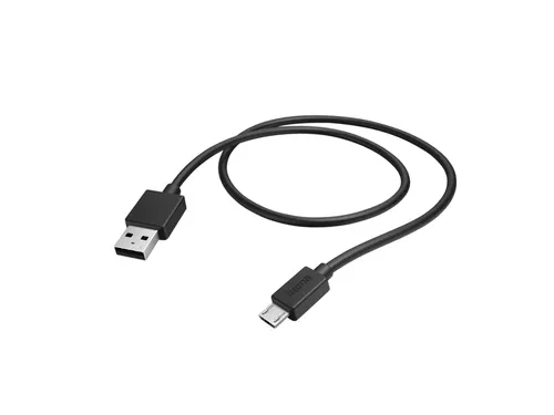 Kabel Hama USB-A - micro-USB 2.0 1 meter zwart