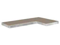 Spaanplaatvloer voor opberghoekplank links, BxD 890x490mm