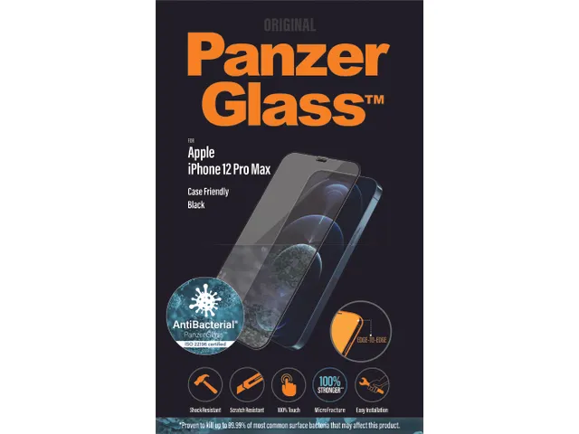 PanzerGlass Screen Protector iPhone 12 Pro Max | Edge-to-Edge, Appl