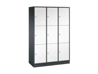 grootvolume-lockersysteem,HxBxD 1950x1220x500mm,3x3vakken,cil.-slot - 2