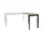 Bureau Linesto N3 aanbouwtafel 120x60cm robson eiken 25mm zwart