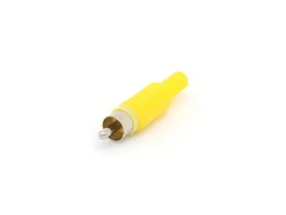 Mannelijke Rca Plug - Geel - 1