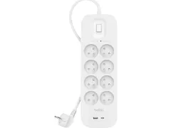BELKIN Stekkerdoos 8 stopcontacten + USB-C + USB-A Wit
