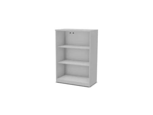 vitrinekast,HxBxD 1155x800x445mm,2xhouten vloer,3 OH,MP-lichtgrijs