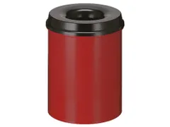 Vlamdovende Papierbak 15 Liter Rood / Zwart