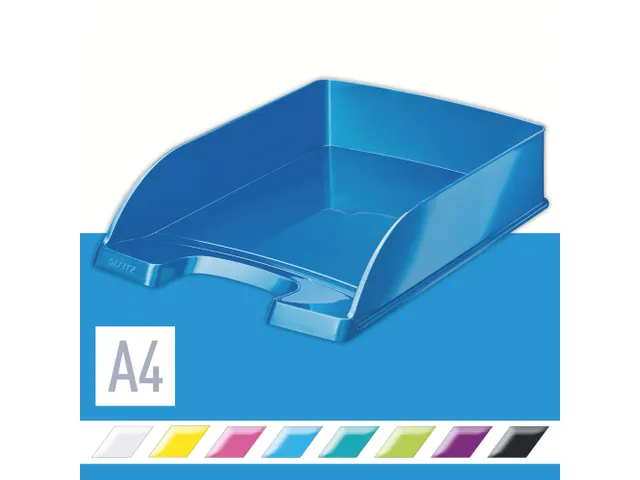 Corbeille à courrier Leitz 5226 Plus WOW A4 bleu
