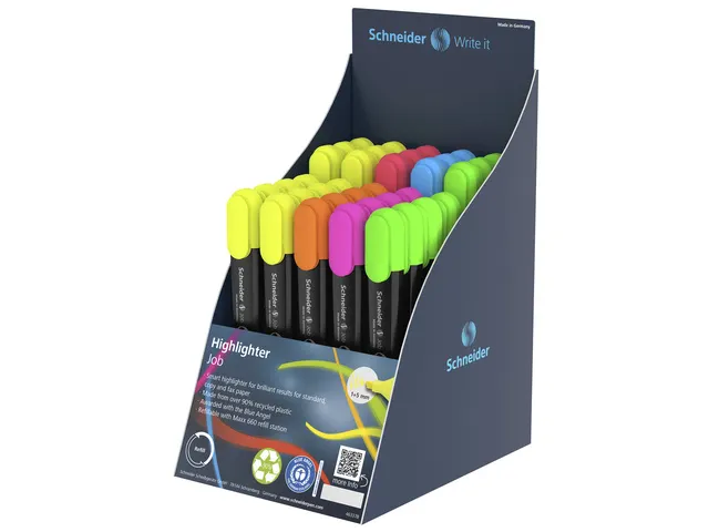 Markeerstift Schneider Job 150 85 stuks display engels