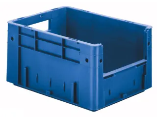 Euronorm Stapelkrat Blauw 210x400x300mm 17.5l Grijpopening - 1