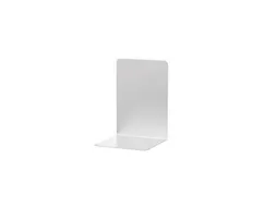 Boekensteun MAUL aluminium 12x12x17.5cm set 2 zilver