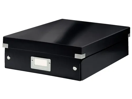 Sorteerbox WOW Click & Store 281x100x370mm zwart 85% gerecycled karton