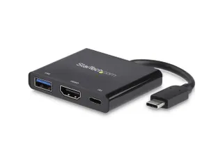 USB-C multiport adapter met HDMI - USB 3.0 poort - 60W PD - zwart - 1