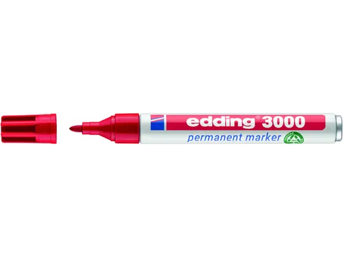 Viltstift edding 3000 rond rood 1.5-3mm