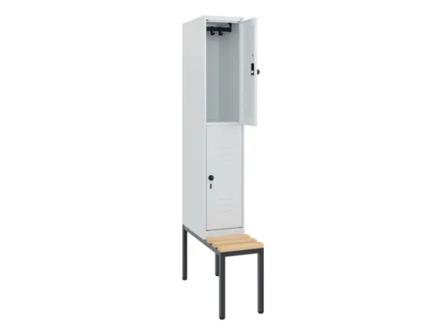 Dubbeldekse dekenkist,HxBxD 1950x300x815mm,1x2vak.,vak B 300mm