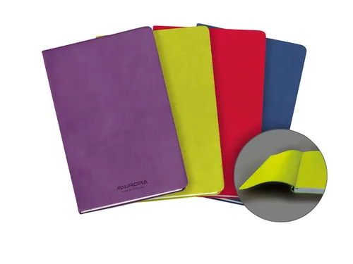 Notitieboek Aurora Capri A5 192blz lijn 80gr assorti