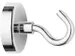 Aimant Westcott avec crochet 48mm Puissant +/- 60kg Argent