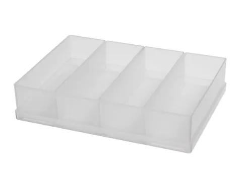 inzetbak,v. Magazijnkast,HxLxB 45x160x55mm,PP