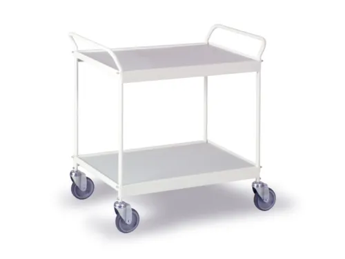 Tafelwagen 150kg Laadvl. Lxb 785x500mm 2 Etages Puurwit
