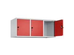 opzetkast,v. locker,3vak.,vak B 400mm,HxBxD 500x1200x500mm