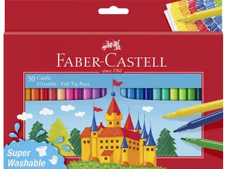 Viltstift Faber-Castell 50 stuks karton etui assorti - 2
