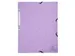 Elastomap Exacompta Aquarel A4 3 kleppen 400gr glanskarton lila