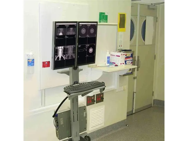 Computertrolley Neo-Flex Dual Wideview Workspace