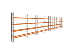 palletstelling,basis+7xaanbouw,HxBxD 4620x22500x750mm,vakl. 3000kg