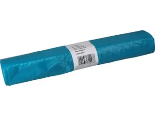 Vuilniszak 20 micron 70x110cm 120L HDPE blauw Rol van 25 stuks - 3