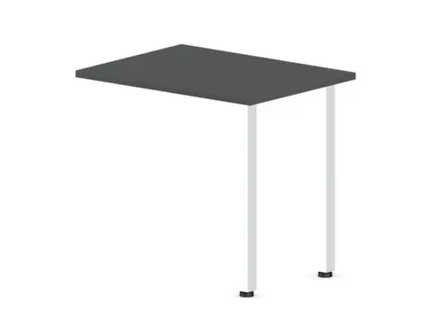 aanbouwtafel,i.h.v.,HxBxD 720-840x800x600mm,MS-donkergrijs