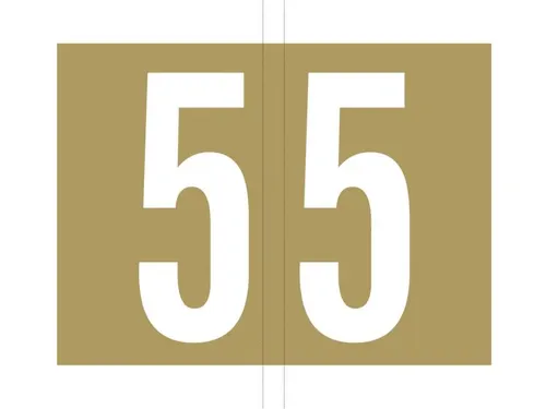Jalema codetab 5 Goud gelamineerd, rol van 500 tabs