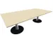 Vergadertafel Rechthoekig Hxbxd 72x240x120cm Esdoorn Onderstel Ral9006
