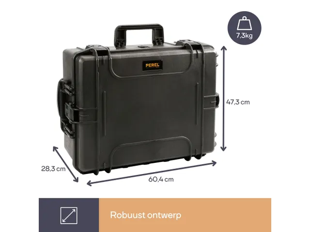 Harde Trolley Koffer 604x473x283mm Met Schuimrubber 80 Liter