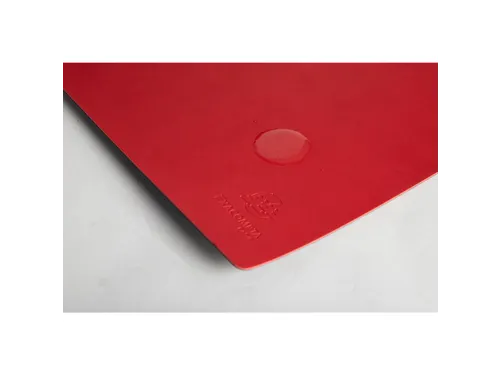 Onderlegger PU 35x60cm zwart/rood
