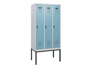 schoollocker,HxBxD 1950x900x500mm,3vak,vak B 300mm,draaigrendel - 2
