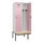 locker met bank,voor scheiding van kleding,HxBxD 2120x800x815mm,2vak