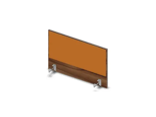 opzetpaneel bureau aanbouw NP-tiepolo nut BN3005-geel 800mm