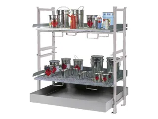 Complete Aanbieding Stapelframes 2x Rooster Opvangbak Verzinkt - 1