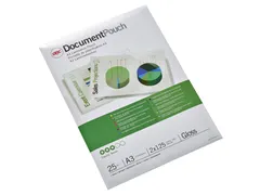 Pochette de plastification GBC 125 microns brillant 25 pièces