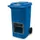 verrijdbare zoutbak,afsluitbaar,240l,HxBxD 1075x580x730mm,HDPE,blauw