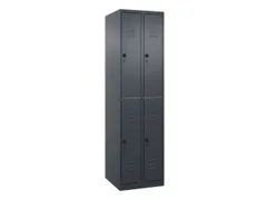 dubbeldekse locker,HxBxD 1850x500x500mm,2x2vak.,vak B 250mm