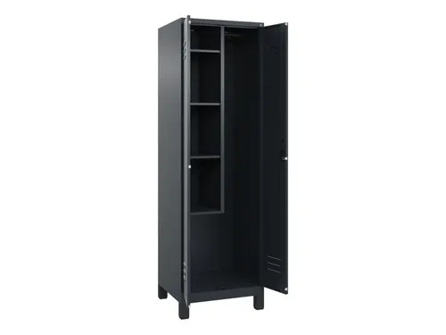 schoonmaakkast,HxBxD 1950x600x500mm,links 4vakken
