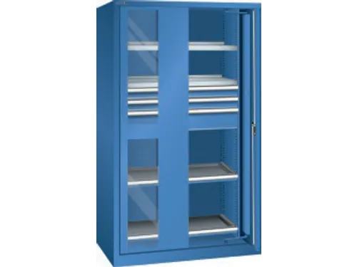 zwaarlastkast met zwenkdeuren,HxBxD 1950x1146x690mm,lak RAL5019
