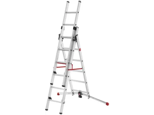 multifunctionele telescoopladder,2x6/1x5,sporten,balk L 3,73m