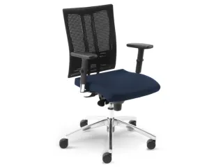 Nowy Styl Bureaustoel, rugleuning met netbekleding blauw - 2