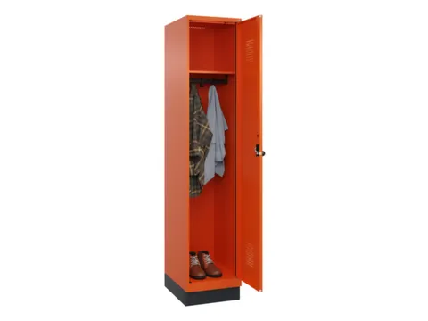 locker,HxBxD 1950x400x500mm,1vak,vak B 400mm,draaigrendel,sokkel