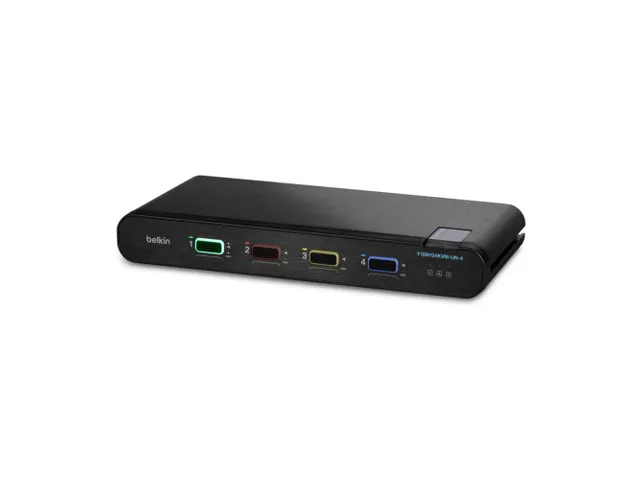Belkin F1DN104KVM-UN-4 KVM Switch Zwart