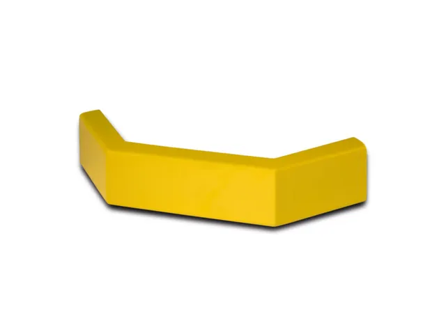 Aanrijdbescherming Hoekplank H 100Mm Beenlengte 350Mm Geel Gecoat