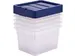 Opbergbox 22 Liter Plastic Transparant Blauw