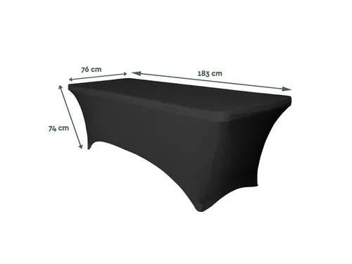 Tafelrok BRASQ 183x76x74cm zwart
