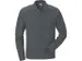Poloshirt 7379 PM Donkergrijs Lange Mouwen Maat M